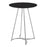 LumiSource Cece Canary Counter Table, Chrome/Black