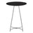 LumiSource Cece Canary Counter Table, Chrome/Black