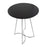 LumiSource Cece Canary Counter Table, Chrome/Black