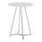 LumiSource Cece Canary Counter Table, Chrome/White