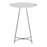 LumiSource Cece Canary Counter Table, Chrome/White
