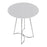 LumiSource Cece Canary Counter Table, Chrome/White