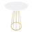 LumiSource Canary Cece Counter Table, Gold Metal/White