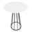LumiSource Canary Cece Counter Table, Black Steel/White