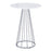 LumiSource Canary Cece Counter Table, Chrome/White - T36-CNRYCECE2CHRMW