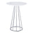 LumiSource Canary Cece Counter Table, Chrome/White