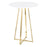 LumiSource Cosmo Cece Counter Table, Gold Steel/White MDF - T36-COSMOCECE2AUW
