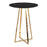 LumiSource Canary Counter Table, Gold Steel/Black MDF