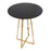 LumiSource Canary Counter Table, Gold Steel/Black MDF