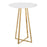 LumiSource Canary Counter Table, Gold Metal/White MDF - T36-COSMOCNRY2AUW