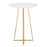 LumiSource Canary Counter Table, Gold Metal/White MDF