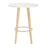 LumiSource Ahoy Counter Table, White Washed/Chrome/White MDF