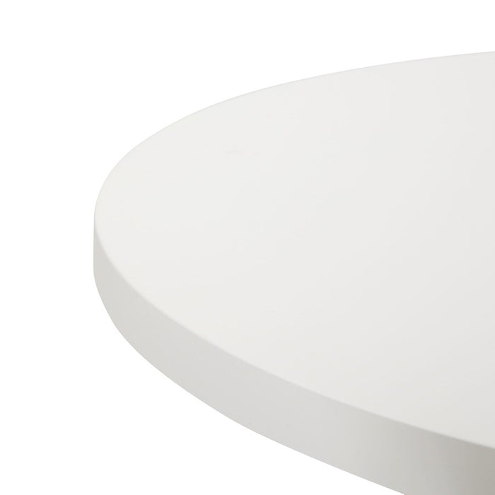 LumiSource Ahoy Counter Table, White Washed/Chrome/White MDF
