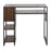 LumiSource Display Bar Height Table Storage, Black/Walnut