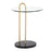 LumiSource Claire Side Table, Black/Gold/Clear - TB-CLAIREBKMBAU