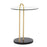 LumiSource Claire Side Table, Black/Gold/Clear