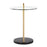 LumiSource Claire Side Table, Black/Gold/Clear