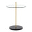 LumiSource Claire Side Table, Black/Gold/Clear