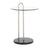 LumiSource Claire Side Table, Black/Brushed Nickel/Clear - TB-CLAIREBKMBNI