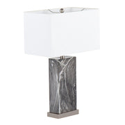 LumiSource Cory Table Lamp, Black/Stainless - TB-CORYBKMBSSW