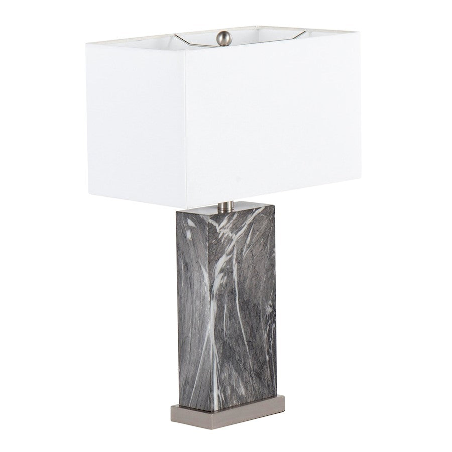 LumiSource Cory Table Lamp, Black/Stainless - TB-CORYBKMBSSW