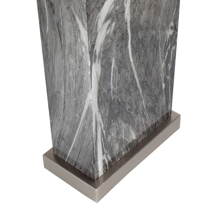 LumiSource Cory Table Lamp, Black/Stainless