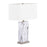 LumiSource Cory Table Lamp, White/Stainless - TB-CORYWMBSSW