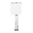 LumiSource Cory Table Lamp, White/Stainless