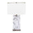 LumiSource Cory Table Lamp, White/Stainless