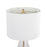 LumiSource Grammy Table Lamp, Gold/Clear Glass/White Linen
