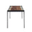 LumiSource Live Edge Table, Black Steel/Printed Glass