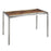 LumiSource Live Edge Table, Stainless Steel/Printed Glass - TB-LIVEEDGESS