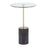 LumiSource Symbol Side Table, Black/Gold/Clear - TB-SYMBOLBKMBAUGL