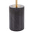 LumiSource Symbol Side Table, Black/Gold/Clear