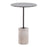 LumiSource Symbol Side Table, Concrete/Black Steel/Black Glass - TB-SYMBOLCRCBK