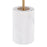 LumiSource Symbol Side Table, White/Gold/Clear