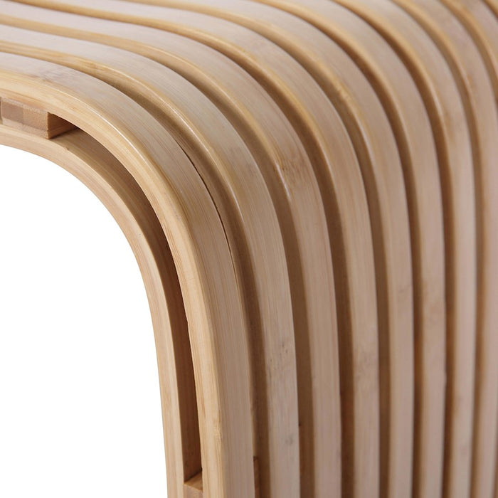 LumiSource U-Bamboo Side Table in Natural Bamboo