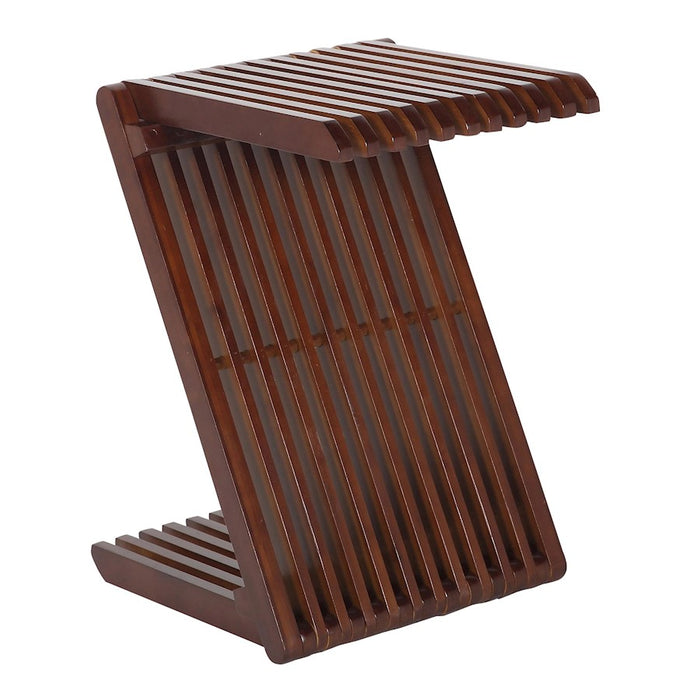 LumiSource Z-Bamboo Side Table in Walnut Bamboo - TB-ZBAMBOOWL