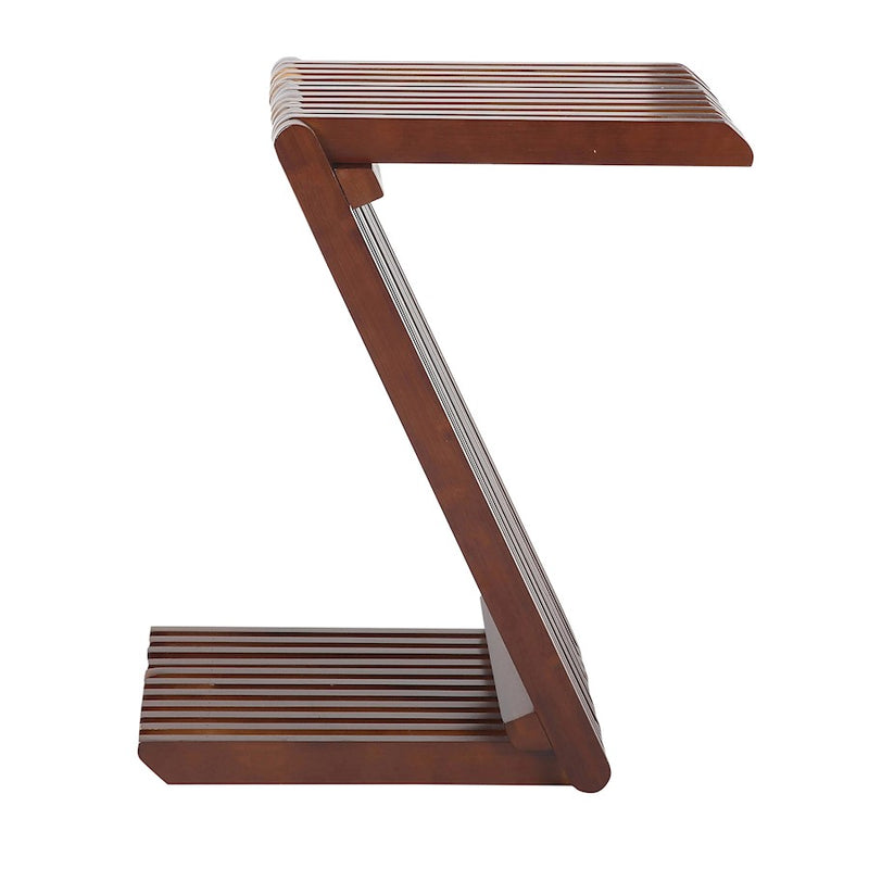LumiSource Z-Bamboo Side Table in Walnut Bamboo