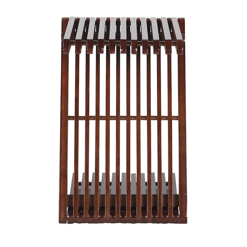 LumiSource Z-Bamboo Side Table in Walnut Bamboo