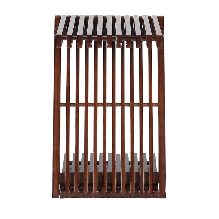 LumiSource Z-Bamboo Side Table in Walnut Bamboo