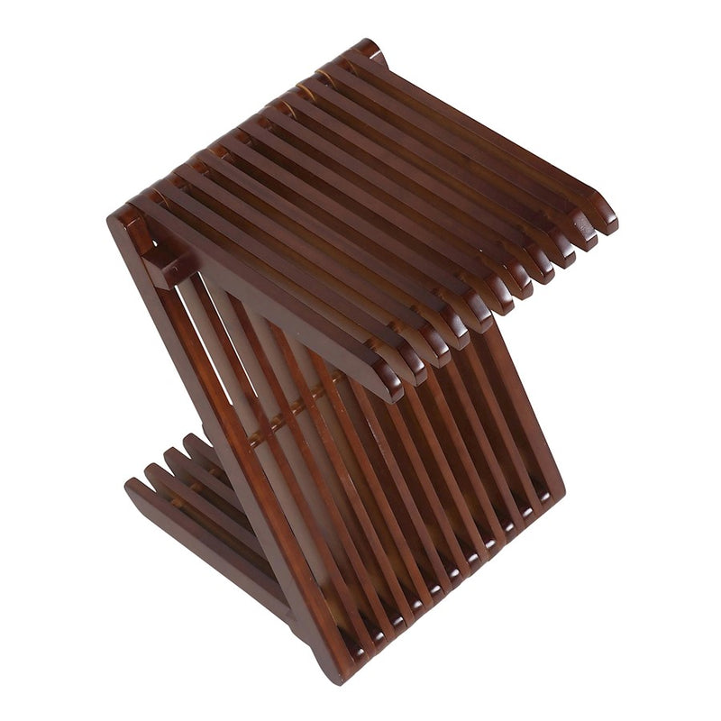 LumiSource Z-Bamboo Side Table in Walnut Bamboo