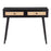 LumiSource Bora Bora Console Table in Black Wood/Rattan