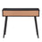 LumiSource Bora Bora Console Table in Black Wood/Rattan