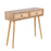 LumiSource Bora Bora Console Table in Natural Wood/Rattan - TBC-BORANARTAN