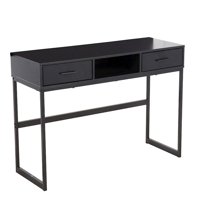 LumiSource Franklin Console Table, Black Metal - TBC-FRANKLINBKBK