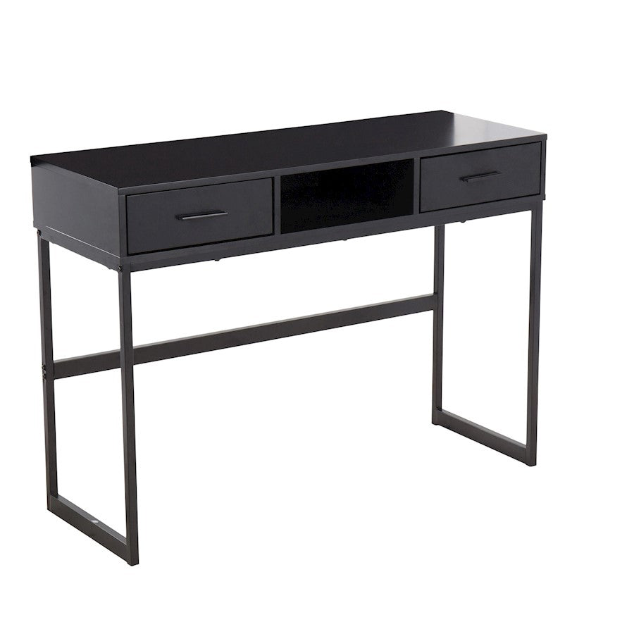 LumiSource Franklin Console Table, Black Metal - TBC-FRANKLINBKBK