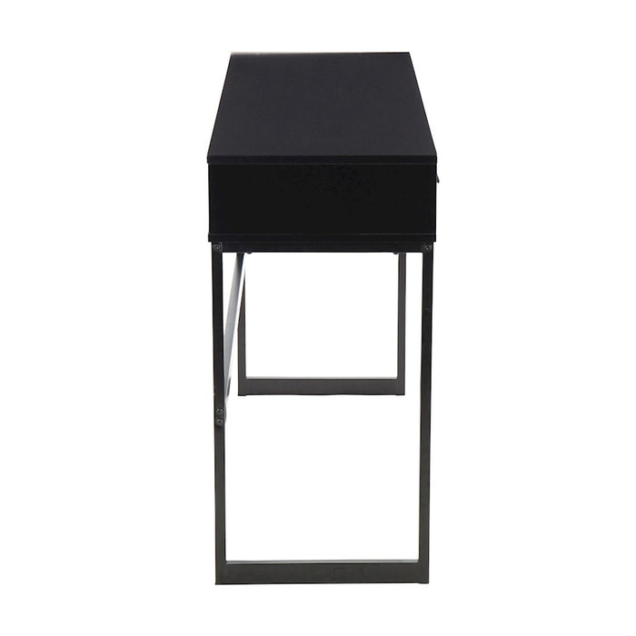 LumiSource Franklin Console Table, Black Metal