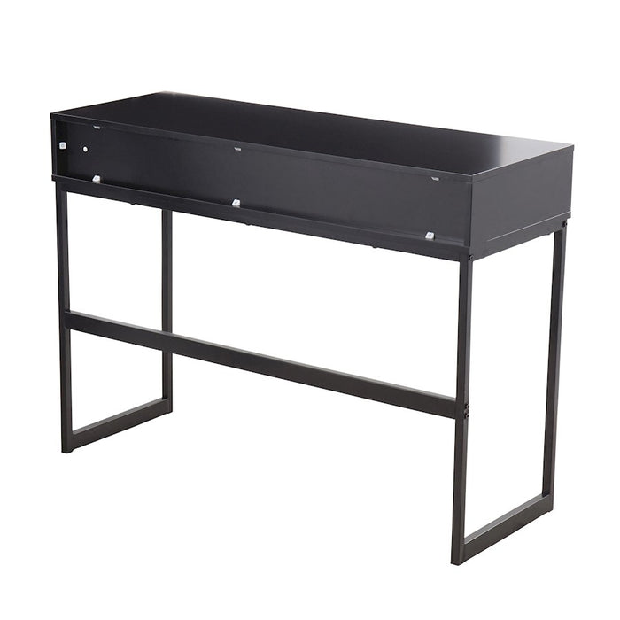 LumiSource Franklin Console Table, Black Metal