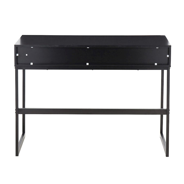 LumiSource Franklin Console Table, Black Metal